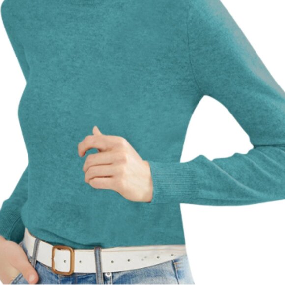 Loft Live Love Laugh Long Sleeve Light Green Blue Thin Shirt Size Small NWOT - Picture 1 of 1